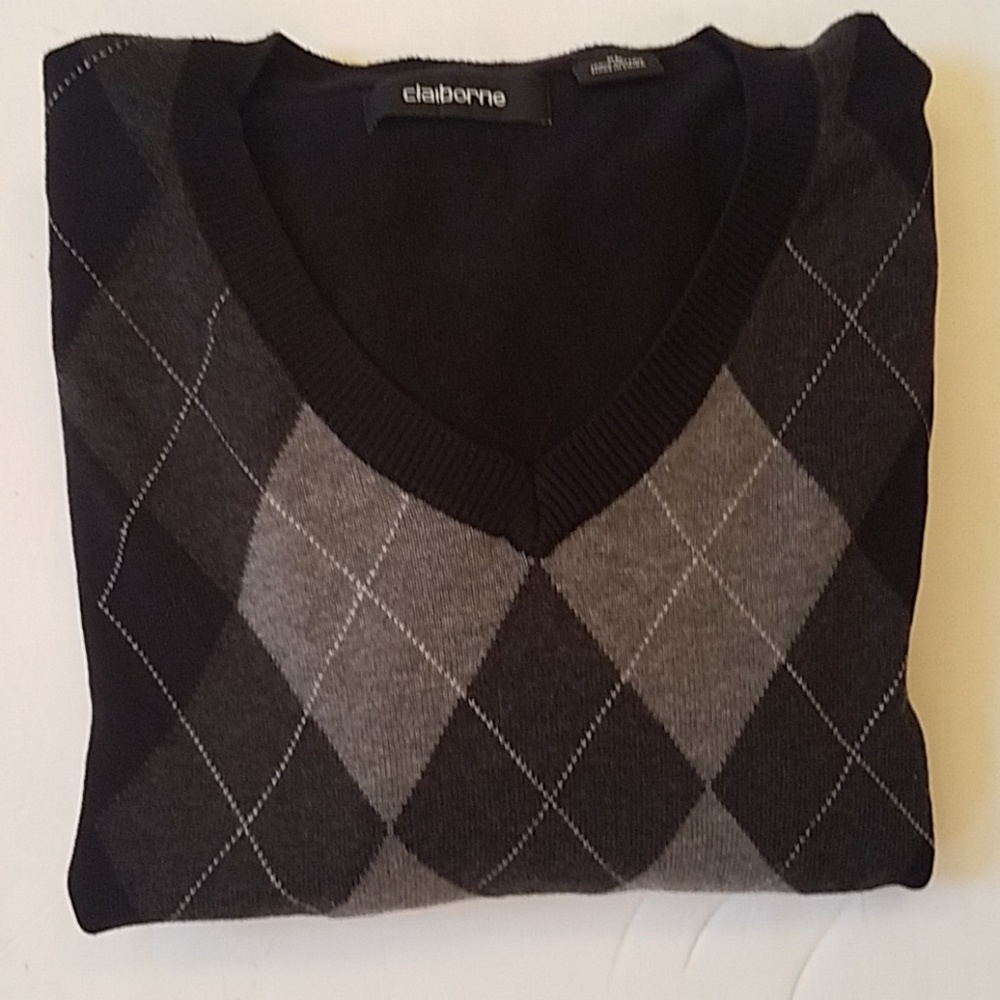 Claiborne 100% Cotton Mens Sweater